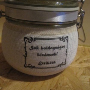 Pénzátadó díszüveg esküvőre -  - Meska.hu