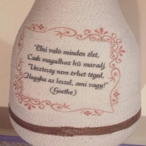 Ballagásra zsinórozott üveg -  - Meska.hu