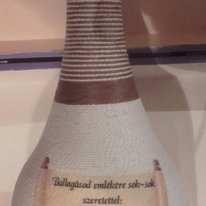 Ballagásra zsinórozott üveg - Meska.hu