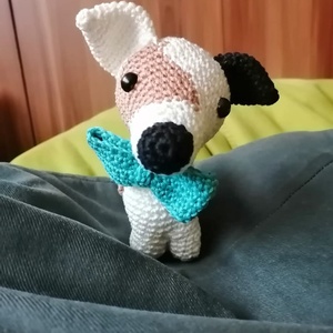 Amigurumi kutya (jack russel terrier) - játék & sport - plüssállat & játékfigura - kutya - Meska.hu