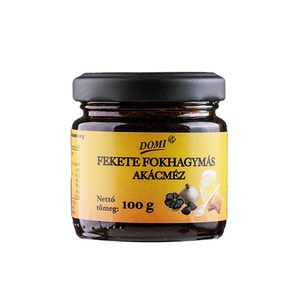 Fekete fokhagymás akácméz 100g üvegben - élelmiszer - méz & propolisz - Meska.hu