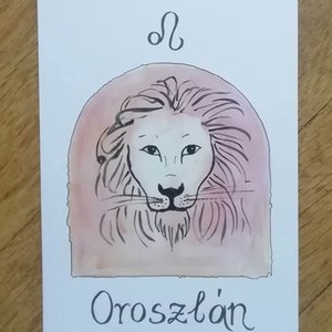 Oroszlán  Horoszkóp, Művészet, Festmény, Akril, Fotó, grafika, rajz, illusztráció, MESKA