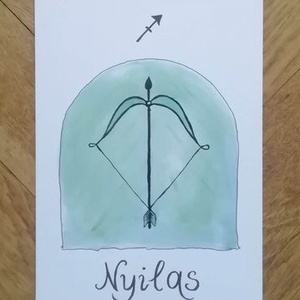 Nyilas  Horoszkóp, Művészet, Festmény, Akril, Fotó, grafika, rajz, illusztráció, MESKA
