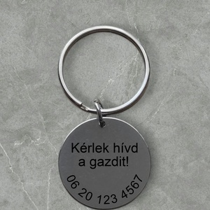 Lézergravírozott kutya - macska biléta rozsdamentes acélból - otthon & életmód - kisállatoknak - kutyáknak - kutya biléta - Meska.hu