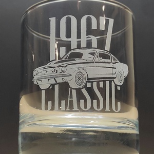 Lézergravírozott whiskys pohár Ford Mustang képpel 290 ml , Otthon & Életmód, Konyhafelszerelés, tálalás, Tálalás, Pohár, Gravírozás, pirográfia, MESKA