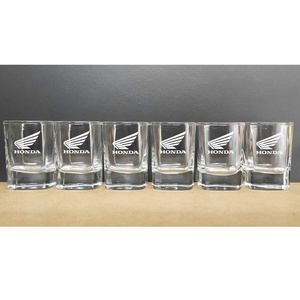 Lézergravírozott pálinkás pohár szett választható logóval 55 ml, szögletes forma, 6 db Honda minta, Otthon & Életmód, Konyhafelszerelés, tálalás, Tálalás, Pálinkás poharak, szettek, Gravírozás, pirográfia, MESKA