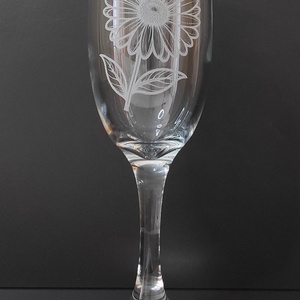Egyénire szabható, gravírozott pezsgős pohár 185 ml - otthon & életmód - konyhafelszerelés, tálalás - tálalás - pohár - Meska.hu