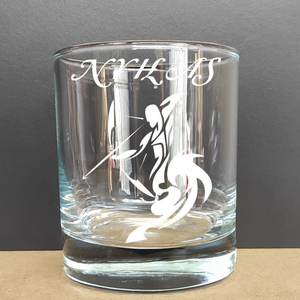 NYILAS Gravírozott horoszkópos pohár, 290 ml whiskys/vizes, Otthon & Életmód, Konyhafelszerelés, tálalás, Tálalás, Pohár, Gravírozás, pirográfia, MESKA