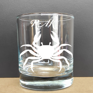 RÁK Gravírozott horoszkópos pohár, 290 ml whiskys/vizes, Otthon & Életmód, Konyhafelszerelés, tálalás, Tálalás, Pohár, Gravírozás, pirográfia, MESKA