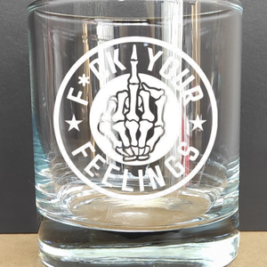 Gravírozott pohár FEELINGS, 290 ml whiskys/vizes, Otthon & Életmód, Konyhafelszerelés, tálalás, Tálalás, Pohár, Gravírozás, pirográfia, MESKA