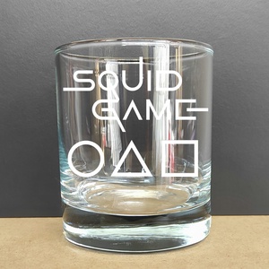 Gravírozott pohár SQUID GAME, 290 ml whiskys/vizes - Meska.hu