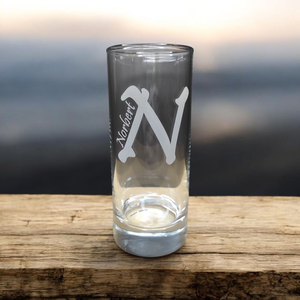 Gravírozott neves long drink csőpohár 265 ml, Otthon & Életmód, Konyhafelszerelés, tálalás, Tálalás, Pohár, Gravírozás, pirográfia, MESKA