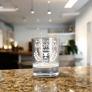 Gravírozott kerek pálinkás pohár választható vagy egyedi felirattal is, 45 ml , Otthon & Életmód, Konyhafelszerelés, tálalás, Tálalás, Pohár, Gravírozás, pirográfia, MESKA