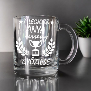 Gravírozott hőálló bögre választható vagy egyedi felirattal is, 320 ml , Otthon & Életmód, Konyhafelszerelés, tálalás, Tálalás, Pohár, Gravírozás, pirográfia, MESKA