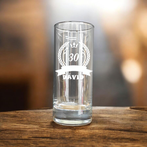 Egyénre szabható, gravírozott neves long drink csőpohár 265 ml - Meska.hu