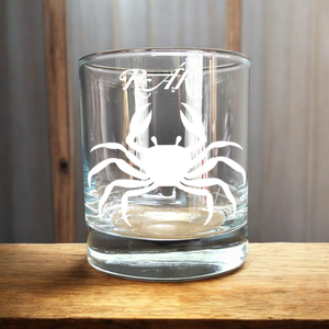 RÁK Gravírozott horoszkópos pohár, 290 ml whiskys/vizes - Meska.hu