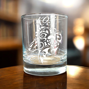 KOS Gravírozott horoszkópos pohár, 290 ml whiskys/vizes - Meska.hu