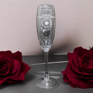 Egyénire szabható, gravírozott pezsgős pohár 190 ml, Otthon & Életmód, Konyhafelszerelés, tálalás, Tálalás, Pohár, Gravírozás, pirográfia, MESKA