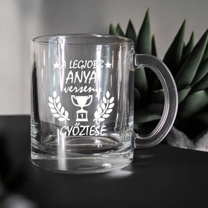 Gravírozott hőálló bögre választható vagy egyedi felirattal is, 320 ml , Otthon & Életmód, Konyhafelszerelés, tálalás, Tálalás, Pohár, Gravírozás, pirográfia, MESKA