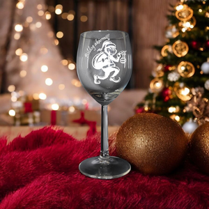 Gravírozott boros pohár Grinch, Grincs mintával, 300 ml  - Meska.hu