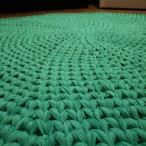 Horgolt szőnyeg (77 cm) - otthon & életmód - lakástextil - szőnyeg - horgolt szőnyeg - Meska.hu