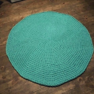 Horgolt menta zöld szőnyeg (77 cm), Otthon & Életmód, Lakástextil, Szőnyeg, Horgolt szőnyeg, Horgolás, MESKA