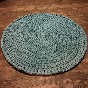 Aqua Horgolt kerek szőnyeg (64 cm átmérőjű) - Meska.hu
