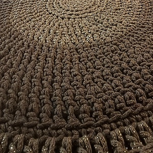 LUXURY SHINE Hot Chocolate horgolt tányéralátét - otthon & életmód - konyhafelszerelés, tálalás - tálalás - tányér- és poháralátét - Meska.hu