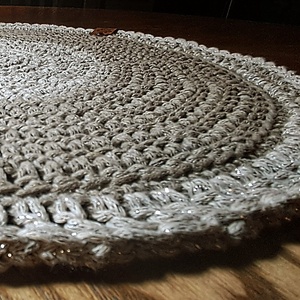 LUXURY SHINE Caffé Latte horgolt tányéralátét - otthon & életmód - konyhafelszerelés, tálalás - tálalás - tányér- és poháralátét - Meska.hu