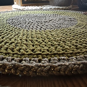 LUXURY SHINE Dubai Chocolate horgolt tányéralátét - otthon & életmód - konyhafelszerelés, tálalás - tálalás - tányér- és poháralátét - Meska.hu