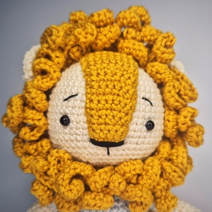 Amigurumi oroszlán - játék & sport - plüssállat & játékfigura - oroszlán - Meska.hu