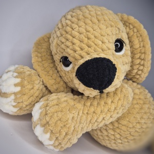 Golden retriever horgolt kutyus, Játék & Sport, Plüssállat & Játékfigura, Más figura, Horgolás, Varrás, MESKA