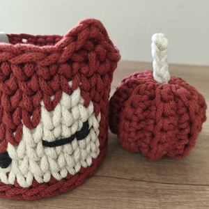 Róka tároló  - otthon & életmód - babaszoba, gyerekszoba - játéktároló - Meska.hu