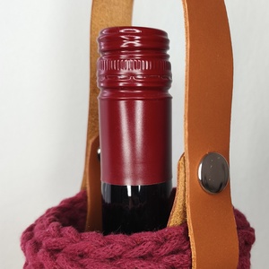 Borosüveg tartó - karácsony - karácsonyi ajándékozás - karácsonyi ajándékcsomagolás - Meska.hu