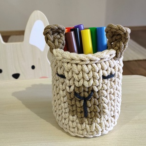 Kapibara asztali tolltartó - otthon & életmód - tárolás & rendszerezés - íróasztali tároló - Meska.hu