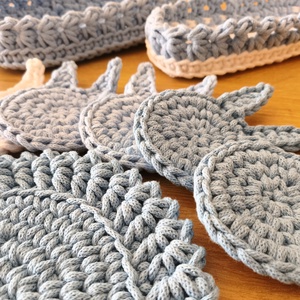 Húsvéti asztali szett  - otthon & életmód - konyhafelszerelés, tálalás - tálalás - tányér- és poháralátét - Meska.hu