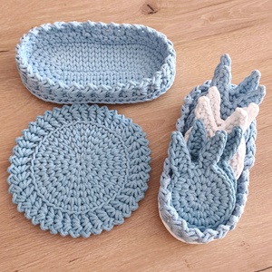 Húsvéti asztali szett  - otthon & életmód - konyhafelszerelés, tálalás - tálalás - tányér- és poháralátét - Meska.hu