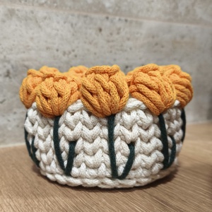 Tulipános kosár - Meska.hu