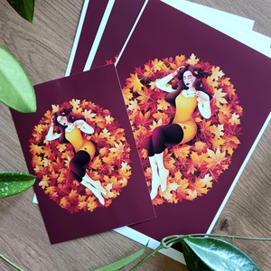 Őszi print A5 - művészet - grafika & illusztráció - digitális - Meska.hu