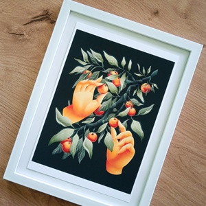 Szüret print - művészet - grafika & illusztráció - digitális - Meska.hu