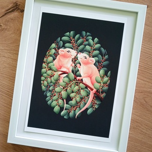 Egérkék print - művészet - grafika & illusztráció - művészi nyomat - Meska.hu