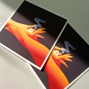 Házikós mini print - művészet - grafika & illusztráció - egyéb rajzok - Meska.hu