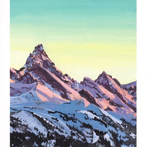 Csípős reggel - Művészeti nyomat (az eredeti gouache festmény alapján) - otthon & életmód - dekoráció - kép & falikép - kép & falikép - Meska.hu