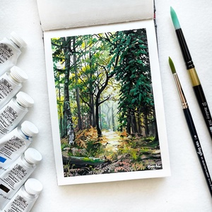 Kincs - Művészeti nyomat (az eredeti gouache festmény alapján), Otthon & Lakás, Dekoráció, Kép & Falikép, Művészi nyomat, Festészet, Meska