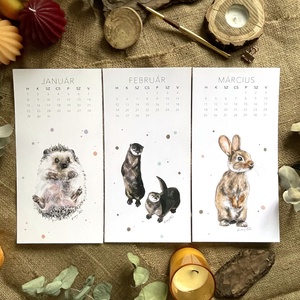 2024 Naptár - Állatok - otthon & életmód - dekoráció - fali és függő dekoráció - falinaptár & öröknaptár - Meska.hu