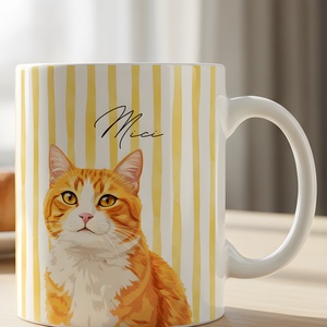 Egyedi fényképes állatos bögre � fényképről készült portré + név  egyedi cicás/kutyás ajándék, Otthon & Életmód, Konyhafelszerelés, tálalás, Tálalás, Bögre & Csésze, Fotó, grafika, rajz, illusztráció, MESKA