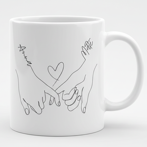 Örökké Együtt � Személyre szabható Minimalista Szerelmes Bögre - otthon & életmód - konyhafelszerelés, tálalás - tálalás - bögre & csésze - Meska.hu