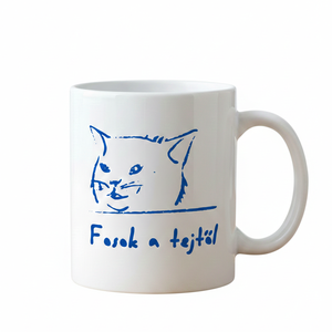 Fosok a tejtől � Vicces cicás bögre laktózérzékenyeknek (és őszintéknek) - otthon & életmód - konyhafelszerelés, tálalás - tálalás - bögre & csésze - Meska.hu