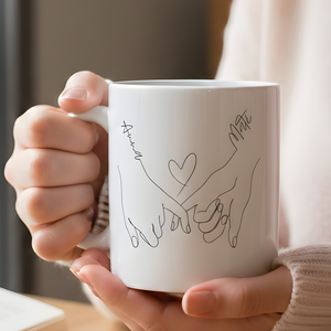 Örökké Együtt � Személyre szabható Minimalista Szerelmes Bögre - Meska.hu