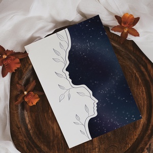 Egyedi, személyre szabható kétfős oldalprofil illusztráció - művészet - grafika & illusztráció - digitális - Meska.hu